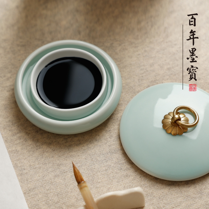 防干砚台火锅砚台带盖