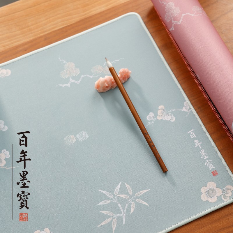 梅兰竹书画垫 书画毛毡垫学生毛毡布毛笔小楷桌垫练字书法专用书画毡初学者写毛笔字垫的毡布文房四宝