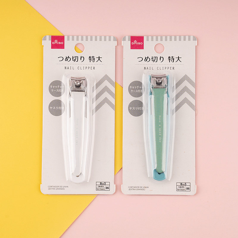 日本daiso大创不锈钢修甲刀美甲