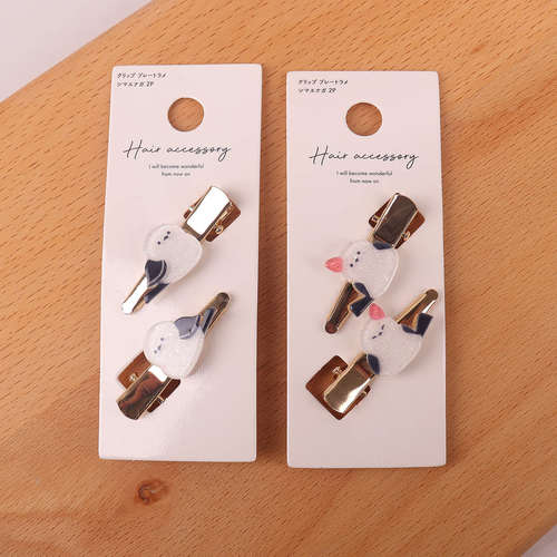 日本本土小发夹边夹可爱卡通