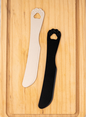 日本大创DAISO猫咪卡通铝制黄油刀传热快黄油易融化餐具牛油用刀