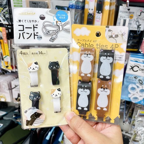 日本seria卡通耳机绕线器集线器