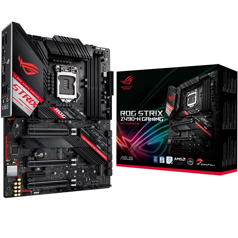 asus/华硕 rog strix z490-h gaming台式游戏电竞主板10代cpu主板