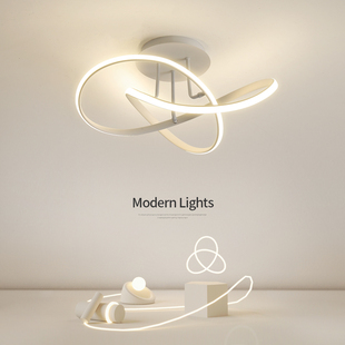 卧室灯2025年新款 主卧简约现代北欧房间灯具led小户型客厅吸顶灯