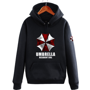 生化危机连帽卫衣保护伞公司标志衣服电影周边男女加绒厚外套帽衫