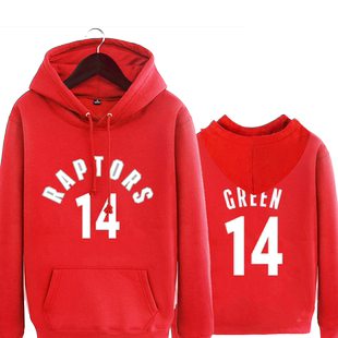 多伦多猛龙球衣服队服男篮球连帽卫衣加绒外套伦纳德凯尔洛瑞帽衫