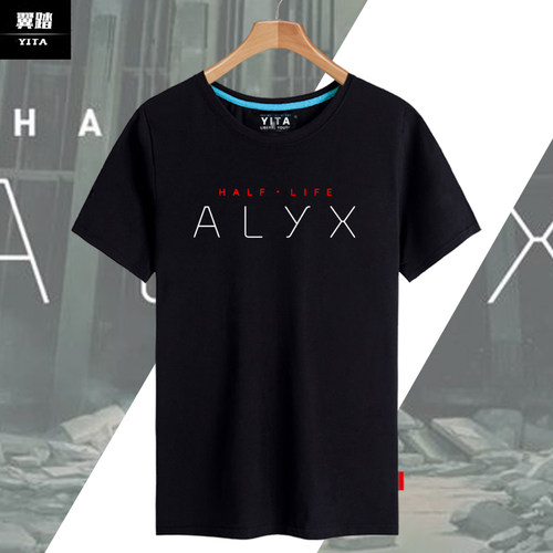 alyx游戏纯棉短袖t恤衫