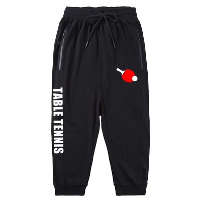 乒乓球协会爱好者团队夏季休闲裤