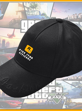 五星好市民GTA侠盗猎车手5游戏周边鸭舌帽子男女学生棒球帽遮阳帽