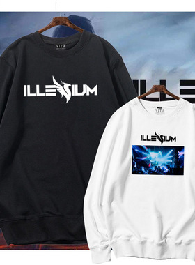 凤凰之子ILLENIUM电音乐EDM周边圆领卫衣男女套头薄款长袖上衣服