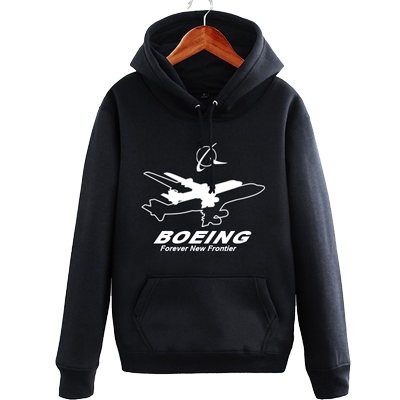 波音飞行员加绒外套连帽卫衣公司