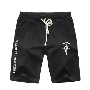 钢之炼金术师等价交换人造人爱德华动漫周边短裤五分裤子男休闲裤