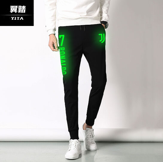 尤文图斯队服反夜光小脚运动裤子C罗CR7足球休闲裤男女发荧光卫裤在类目 男装, 休闲裤中 - 来自Buy2taobao.com提供专业的淘宝代购服务