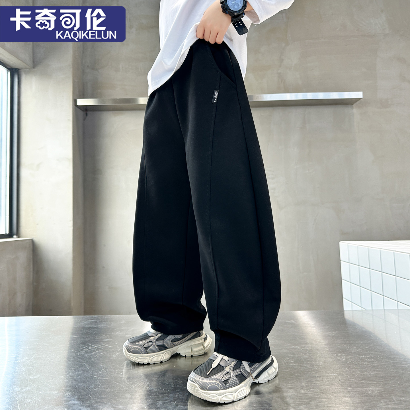 男童弯刀裤春秋2025新款