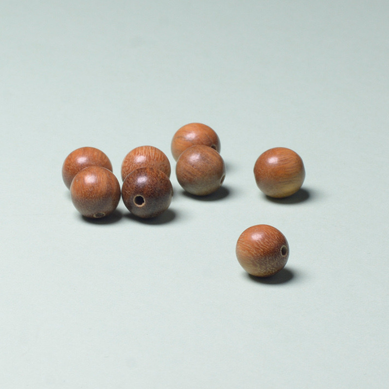 手工 散珠DIY6-12mm阿根廷绿檀圆珠木质珠饰品配饰散珠