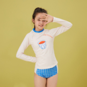 可爱泳装 爱多尔2024年新款 原创女童游泳衣分体温泉中大童泳衣夏季