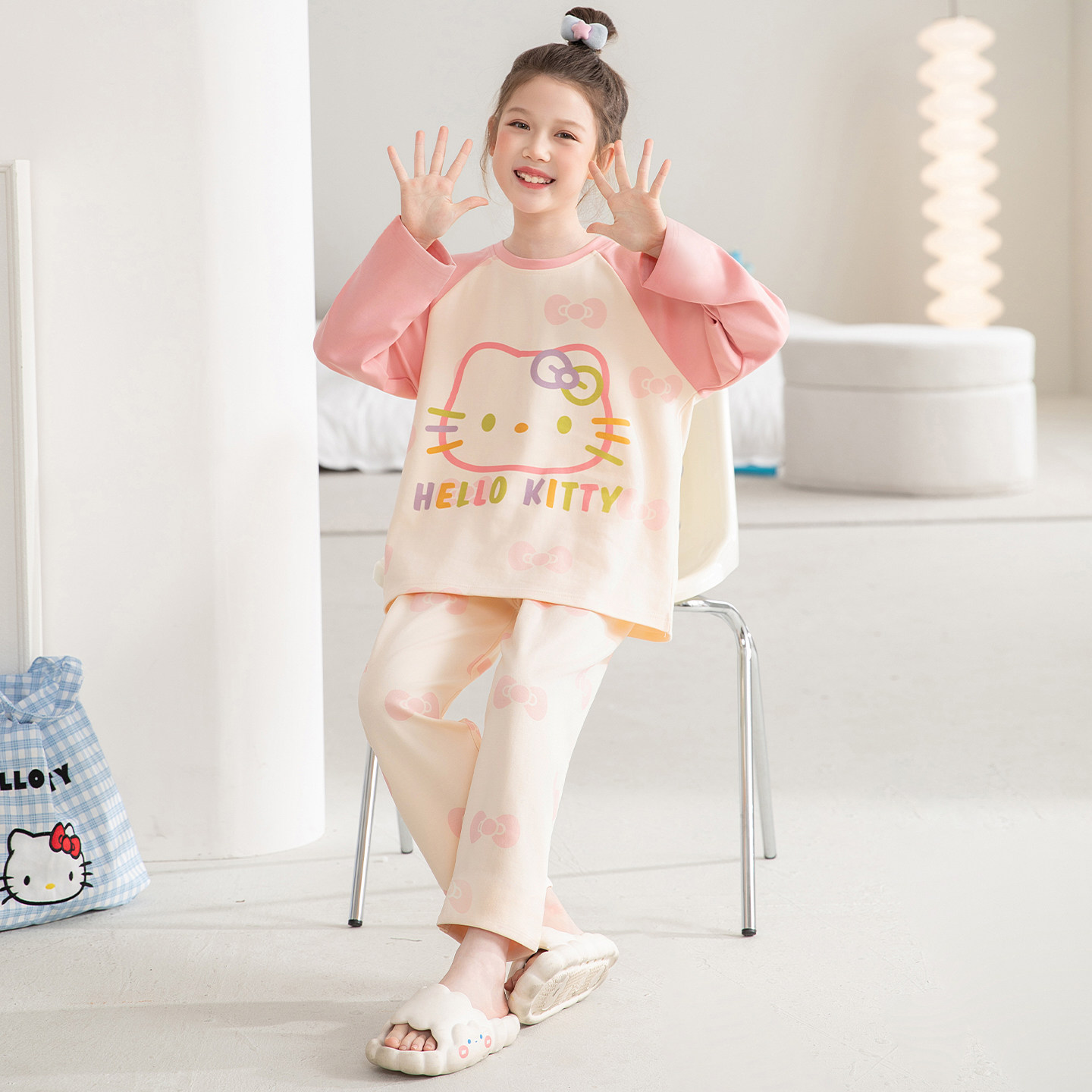 2025新款睡衣女童春秋季纯棉长袖儿童家居服套装女孩初中生可外穿,童装/婴儿装/亲子装,家居服套装,淘宝优惠券,粉丝福利购,淘宝优惠卷