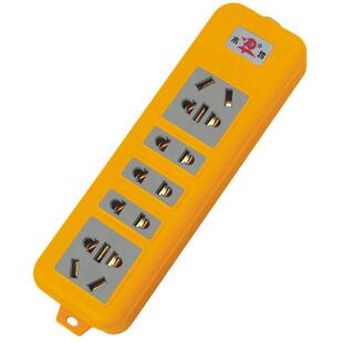 抗摔工地专用纯铜插座不带线接线板10-16A圆孔插板电源无线插排