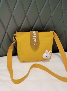 新品网红质感小包包女包新款2025秋冬洋气帆布包女学生百搭单肩