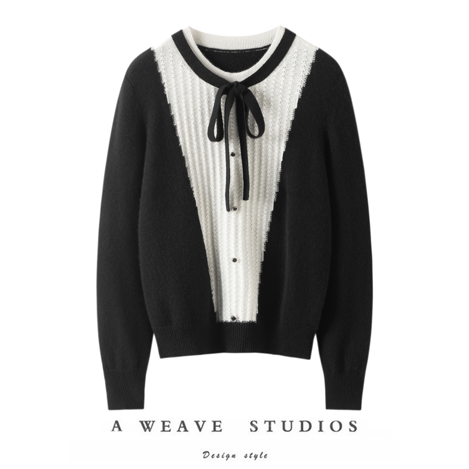 优美赫本风~100%纯山羊绒衫女圆领秋冬新品针织提花毛衣保暖百搭