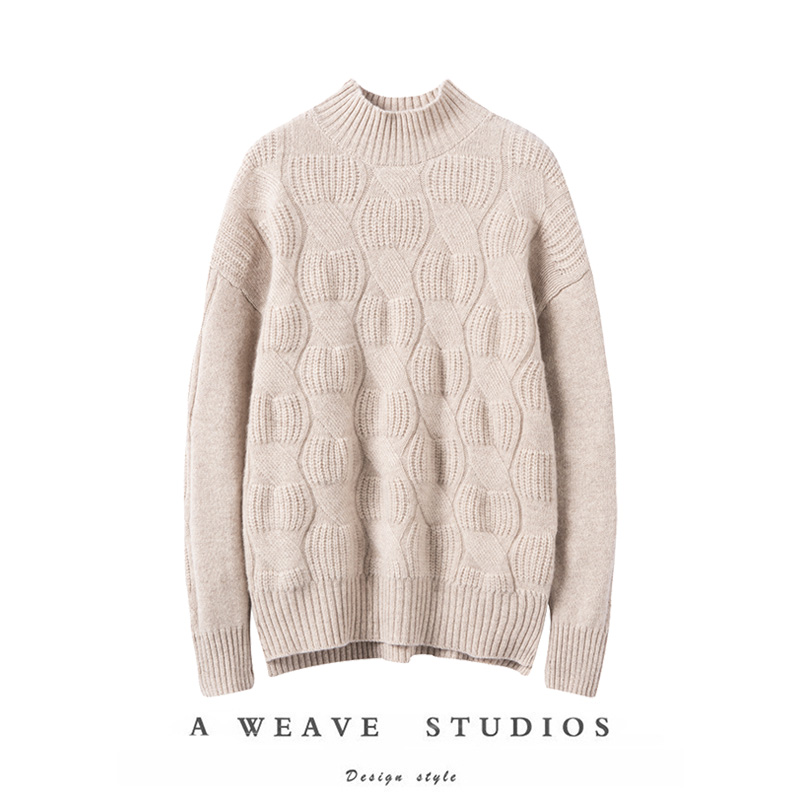 小香风新款慵懒针织衫秋冬宽松女