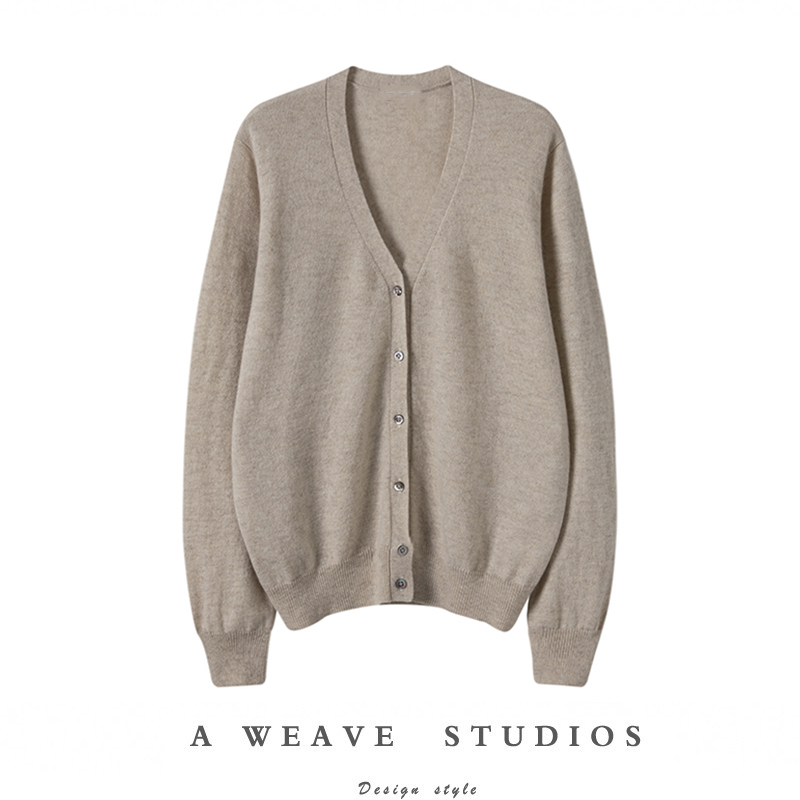 上身太美太显白羊绒开衫简约通勤