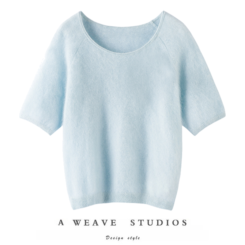 恰到好处的随性美~100%山羊绒拉绒秋冬季简约女士上衣