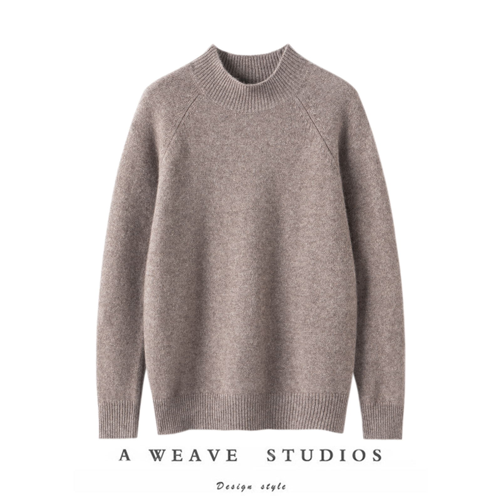 独特不挑人！100%牦牛绒半高领女宽松简约休闲秋冬通勤针织打底衫