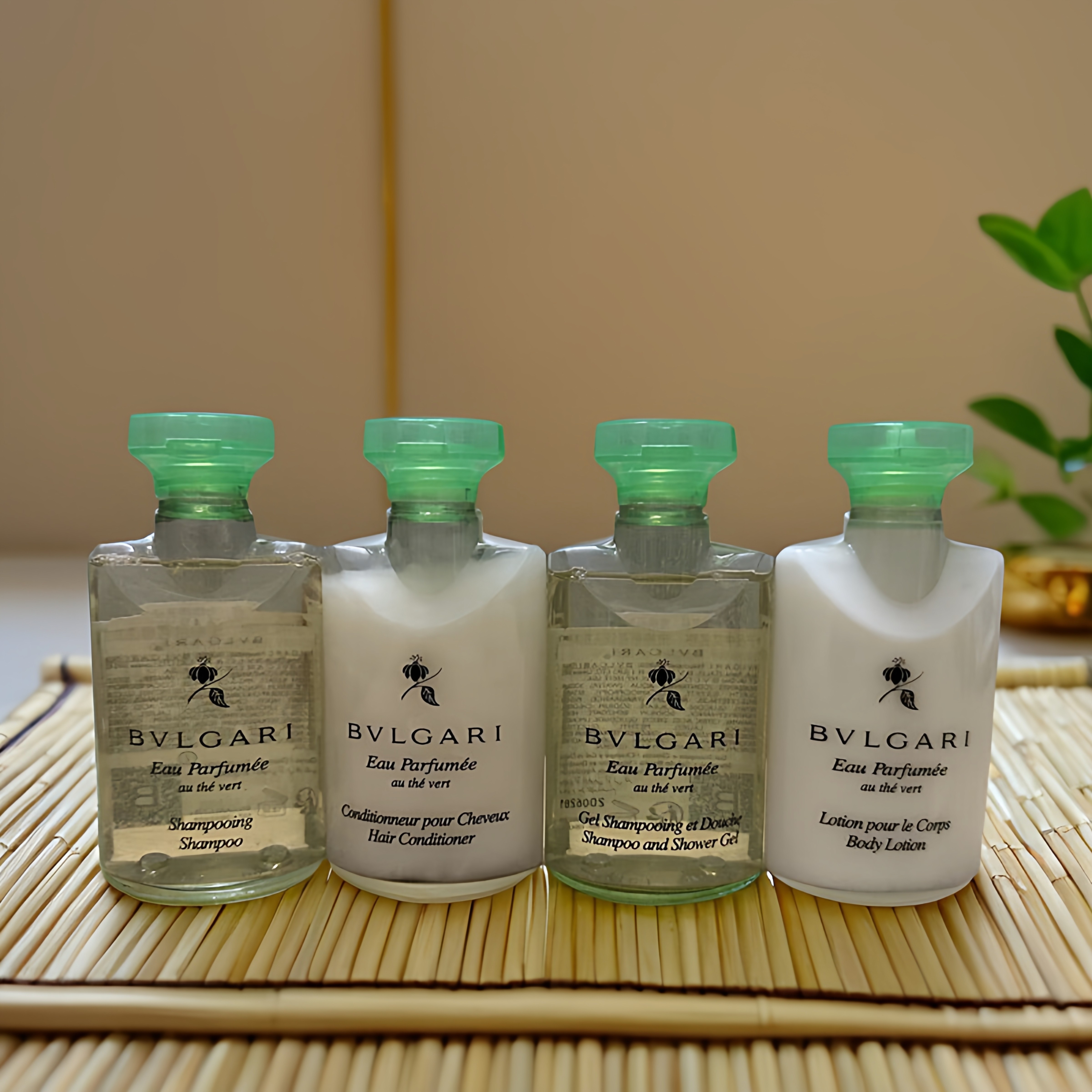 宝格丽Bvlgari 茗珍绿茶洗发水沐浴露护发素润肤乳旅行套装40ml75