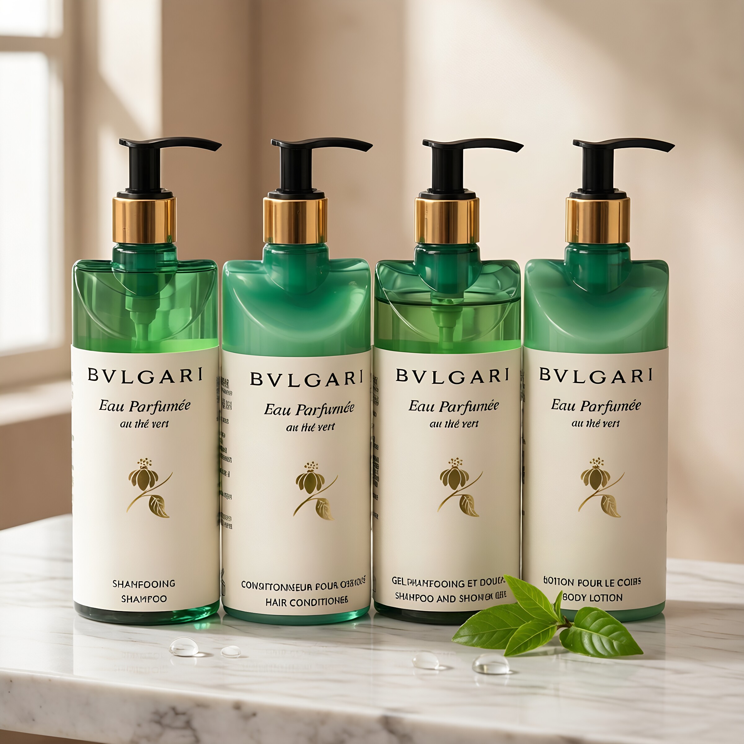 宝格丽Bvlgar 茗绿香氛绿茶洗发水沐浴露护发素润肤乳洗手液300ml