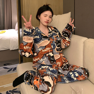 2025睡衣女秋冬季长袖德绒加厚保暖爆款时尚洋气家居服套装可外穿