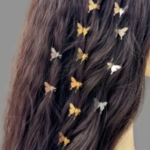 时尚 ins个性 立体蝴蝶发夹民族风diy发饰发扣头饰点缀少女心小抓夹