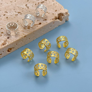 古风简约编发水滴发扣汉服饰品盘发古装脏辫发环造型开口饰品