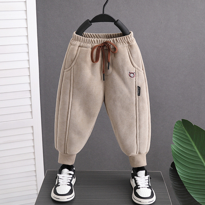 蕾托格尔长裤灯芯绒羊驼绒裤子