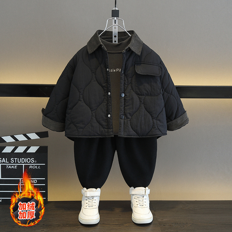 男童套装2025新款冬装儿童冬季