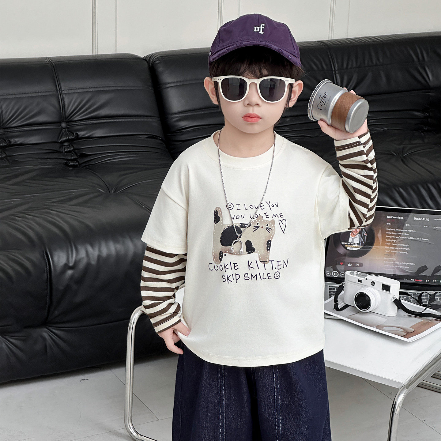 男童长袖T恤春秋款2026新款薄款上衣宝宝春装打底衫中小童卫衣潮,童装/婴儿装/亲子装,卫衣/绒衫,淘宝优惠券,粉丝福利购,淘宝优惠卷