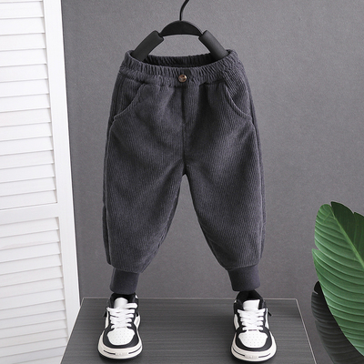 蕾托格尔长裤灯芯绒羊羔绒裤子