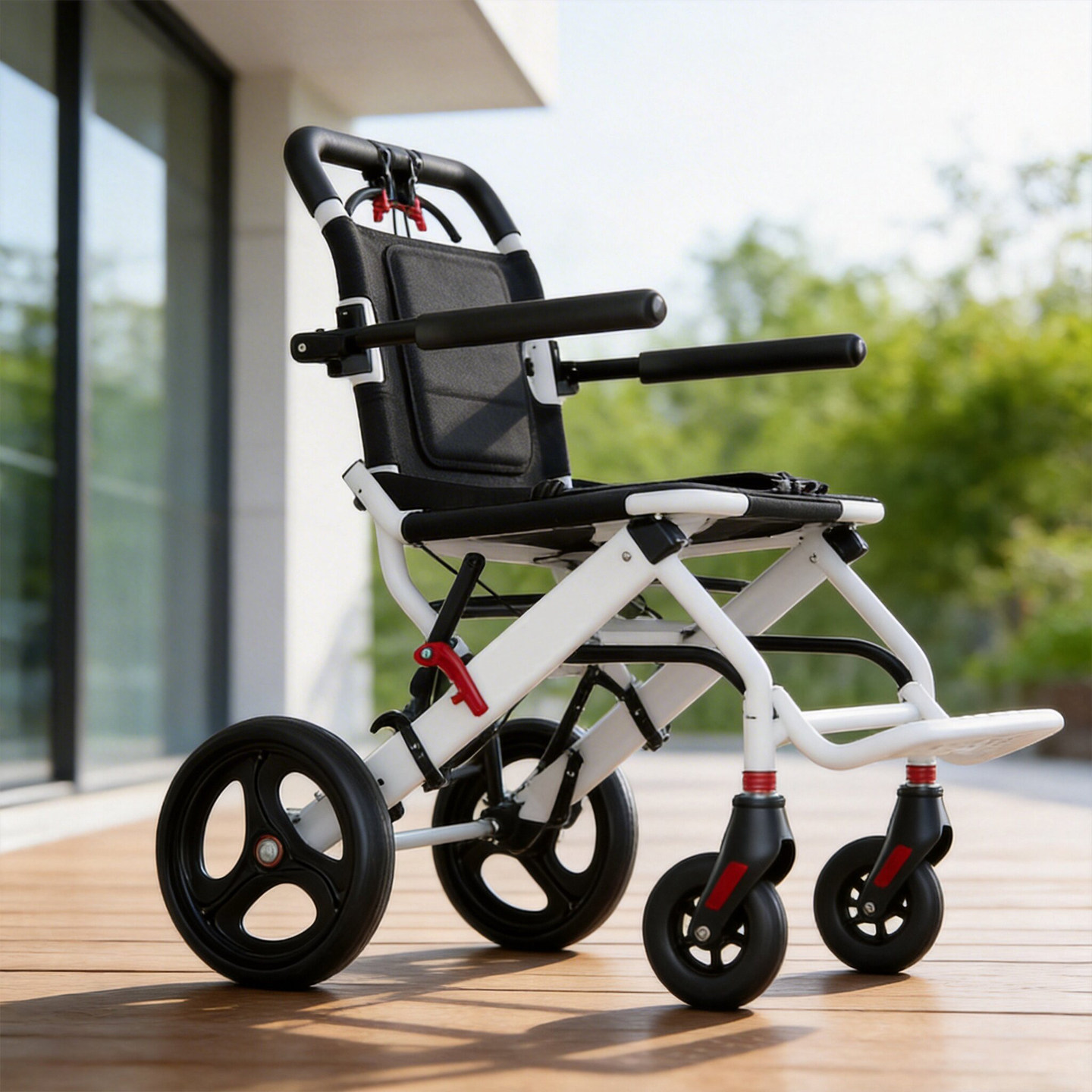 贝石轮椅老人专用国家补贴折叠轻便老年人便携式移动可上飞机助行