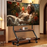 Универсальный передвижной кронштейн для телевизора, напольная тележка на колесиках, подвесная стойка для спальни, гостиной, шкаф для телевизора в скандинавском стиле