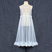 网纱连衣裙叠穿透视日系罩衫 内搭罩裙秋冬吊带宽松超仙外搭背心裙