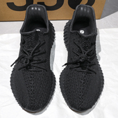 子柏宜椰子鞋 轻便休闲鞋 男鞋 软底跑步鞋 子 350透气运动鞋 全黑色鞋