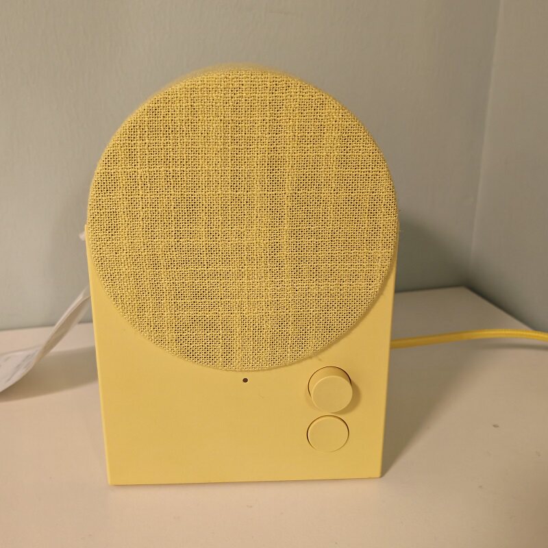 宜家NATTBAD纳特巴德蓝牙音箱 复古布艺桌面卧室高颜值无线音