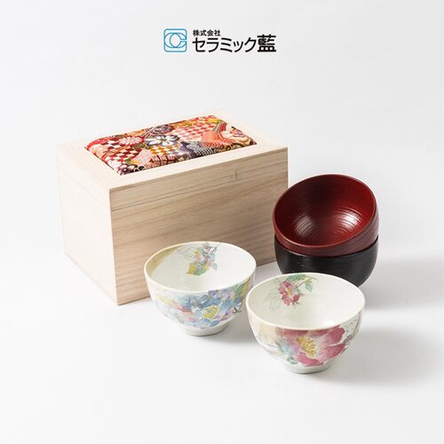 ceramic日式陶瓷碗木钵礼盒送礼