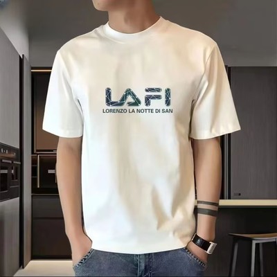 男士短袖t恤潮流宽松全棉长袖T