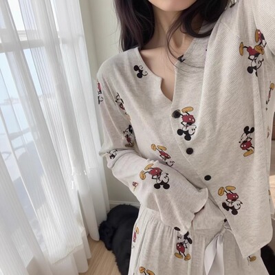 卡通米奇2025新款莫代尔棉睡衣女