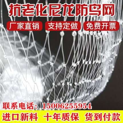 防鸟网果园果树防鸟葡萄园樱桃园防鸟鱼塘养殖天网钓鱼线防鸟用网