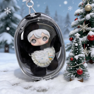 13cm娃包兔闪闪娃包外出透明保护袋收纳包娃娃套公仔袋bjd小娃包