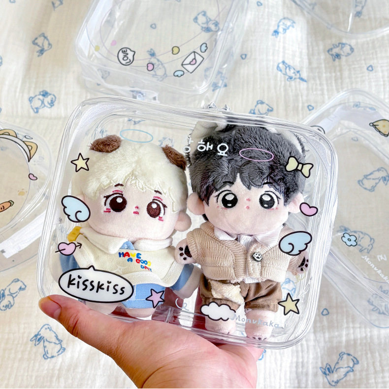 双人娃包10cm方形娃包透明外出装娃包保护套展示晒娃包可爱放娃包,模玩/动漫/周边/娃圈三坑/桌游,娃包,淘宝优惠券,粉丝福利购,淘宝优惠卷