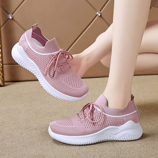 跑步旅游老爹波鞋 春夏季 女韩版 女休闲运动初中学生板鞋 网面小白鞋