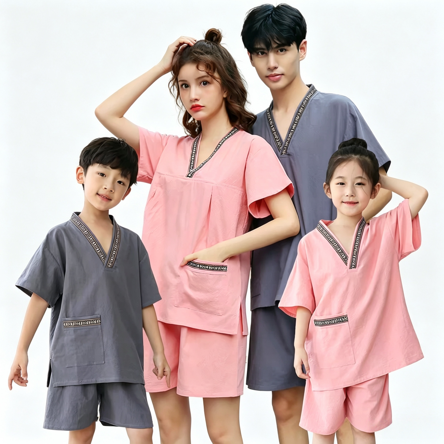 旺鑫晟源亲子装汗蒸服浴服中大童图片